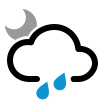 Heavy rain shower (night) Heavy rain shower (night)